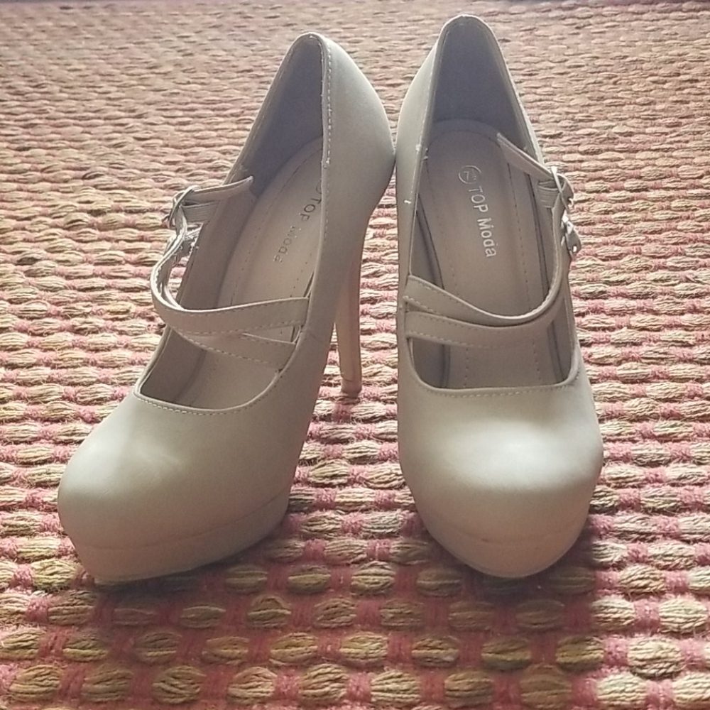 Nude Platform Heels